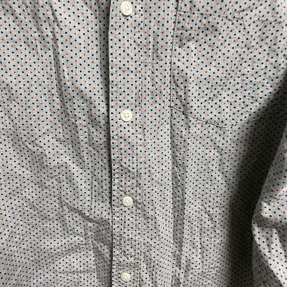 Old Navy Grey Dot Shirt - Picture 2 of 4